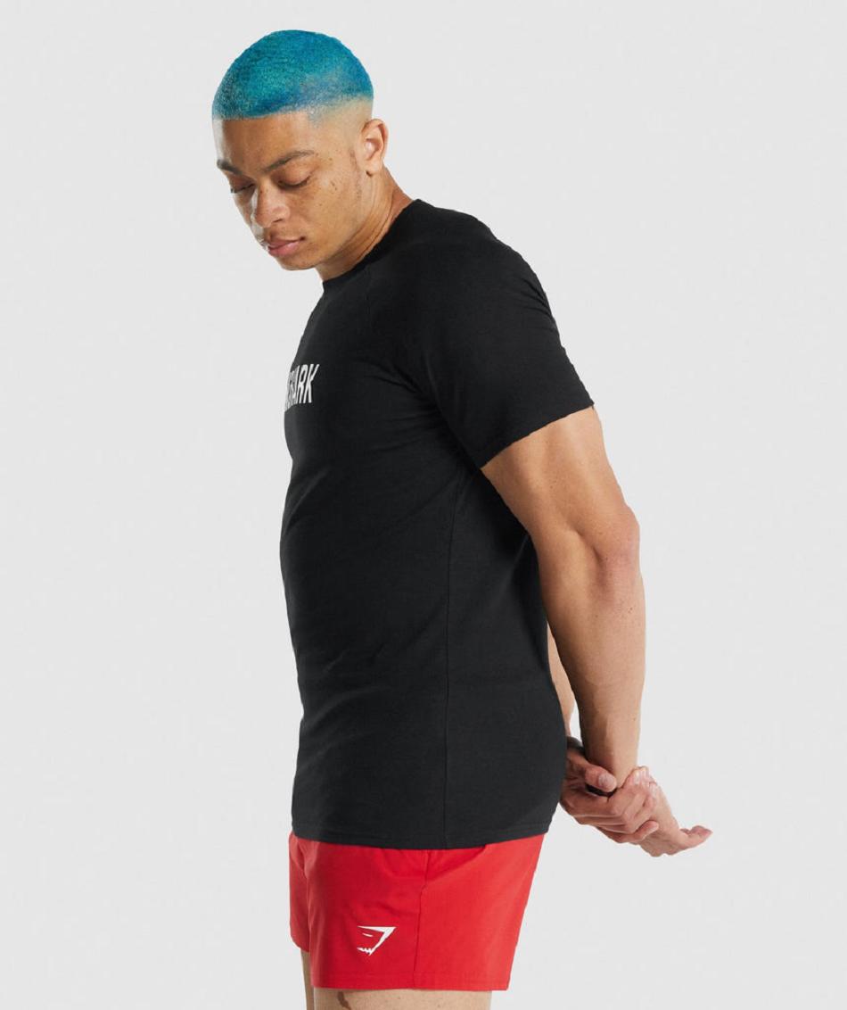 Gymshark Apollo Muške T Shirts Crne | HR 2366GSO